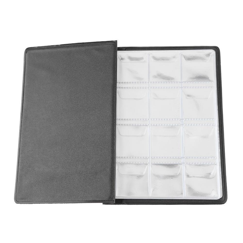 120 Pockets Coins Album Collection Book Commemorative Coin Holders (Red)