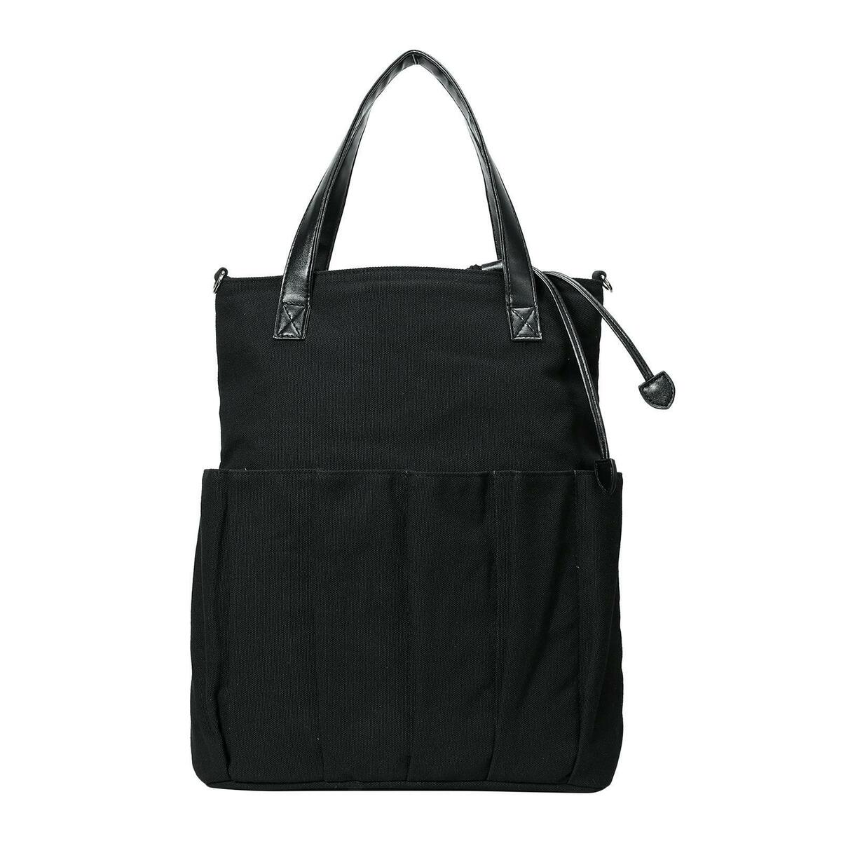 Crochet Bag Yarn Storage Tote Organizer with Pockets Drawstring Rope Case