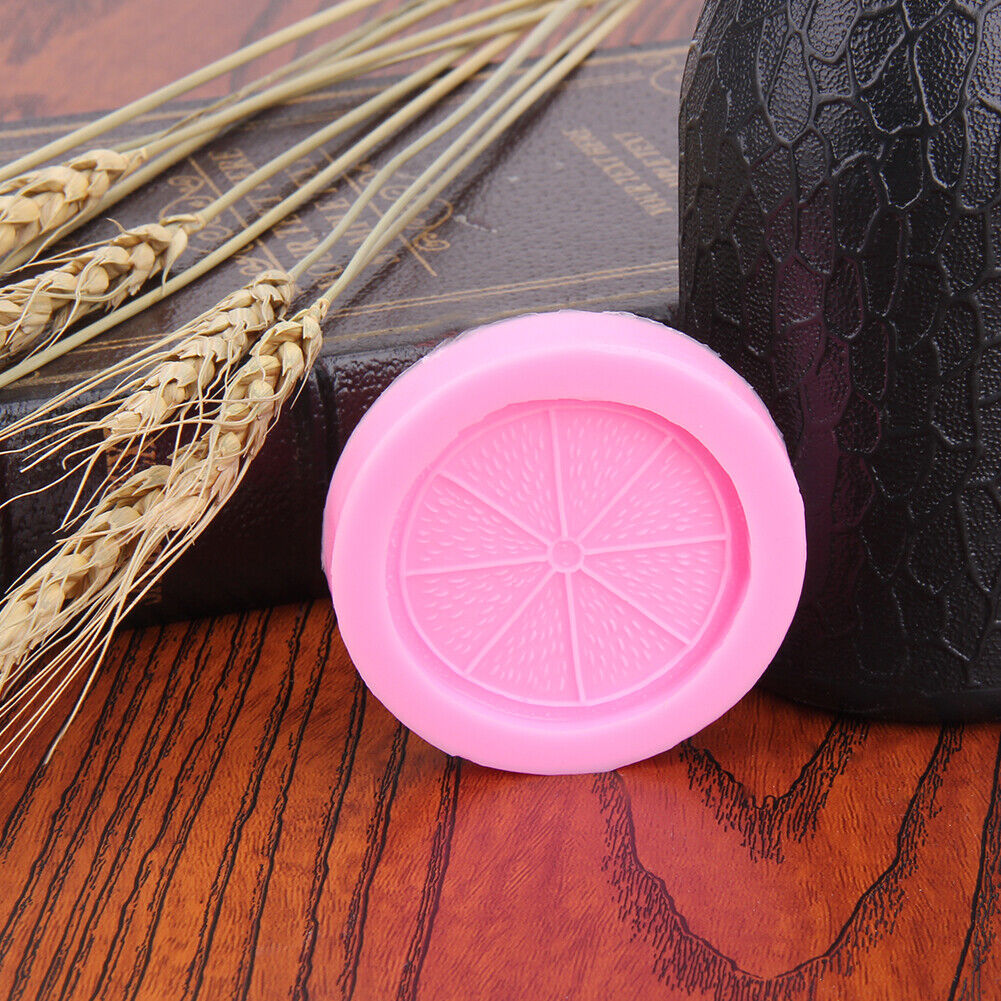 New Silicone Lemon Slices Fruit Mold Chocolate Fondant Cake Mould Decor Too