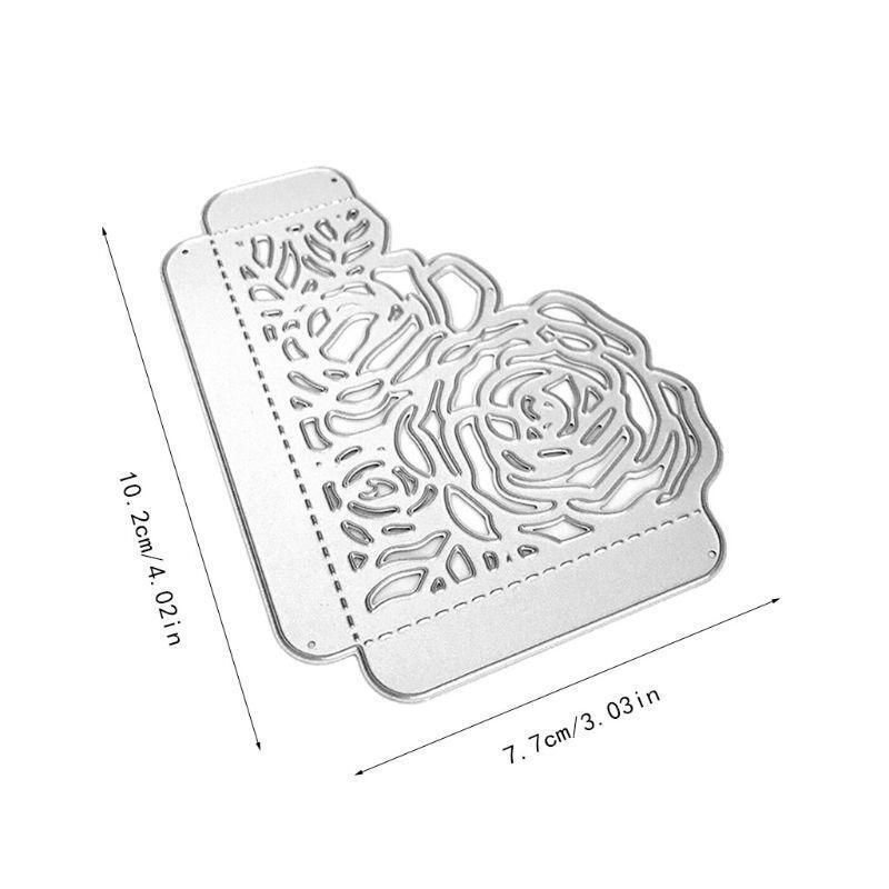 Pretty Rose Flower Metal Cutting Dies Stencil DIY Scrapbooking Album Stamp Paper