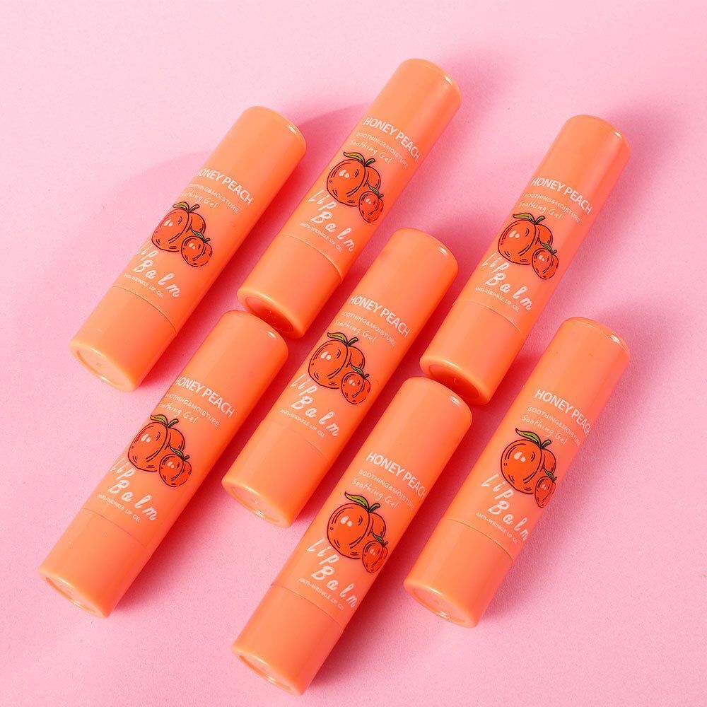Moisturizing Lip Balm Peach Jelly Lipstick Change Color Natural Temperature