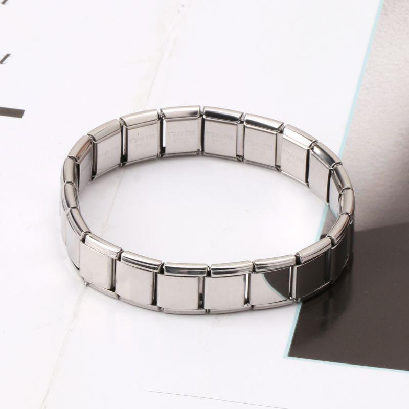 Stretch Chain Link Wristbands Bracelets Stainless Steel Elastic Bracelet Jewelry