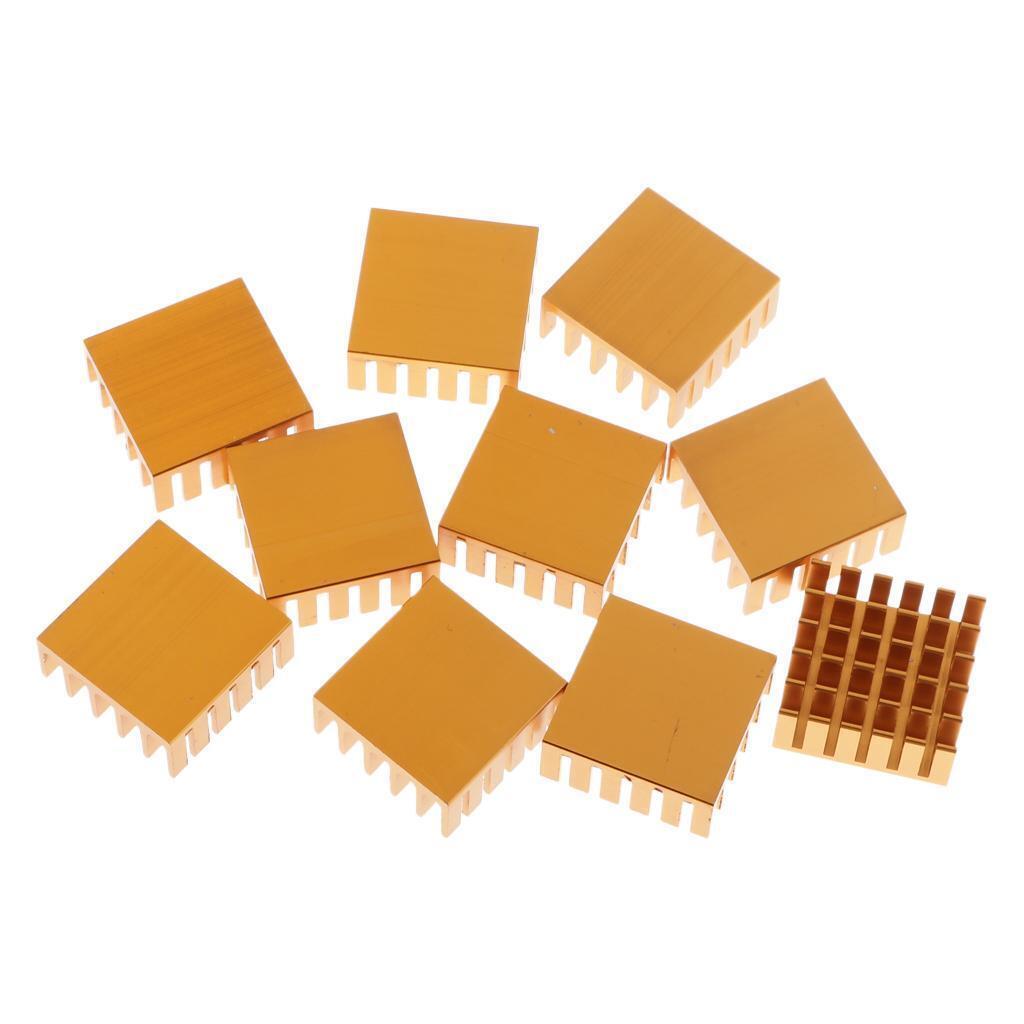 10x Heat Sink Cooling Module Aluminum Heat Sink Radiator Fin (0.87 Inch X 0.87