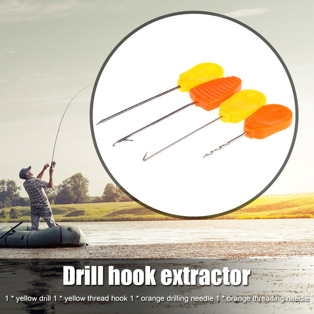 4pcs Carp Fishing Boilies Bait Drill Gate Baiting Needles Rigging Tackle