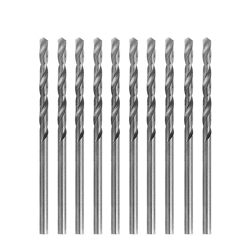 Multifunction 10 Pcs Tiny Micro HSS 2.4mm Straight Shank Twist Drilling Bit