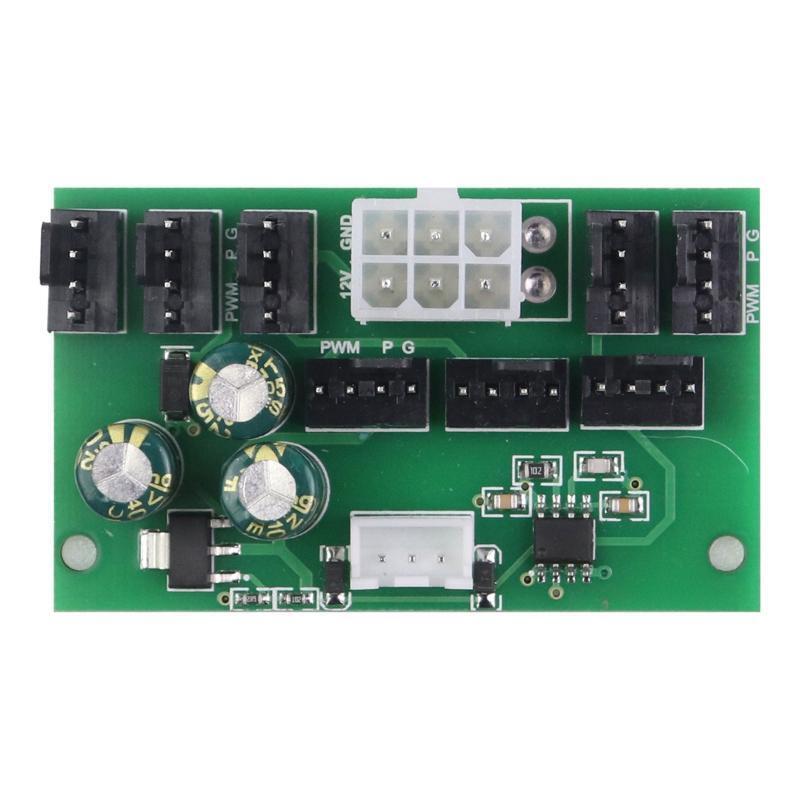 2510-3P+1 12V Computer Fan Speed Controller Module 8channel PC Chassis Fan Hub