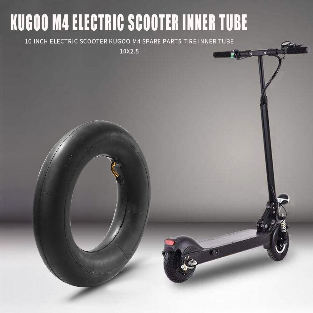 2x 10 inch E-Scooter Pneumatic Rubber Inner Tube for Kugoo M4 10x2.5 Parts