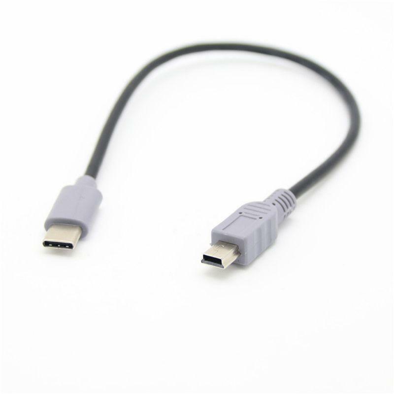 1M USB Type C 3.1 Male To Mini USB 5 Pin B Male Plug Converter