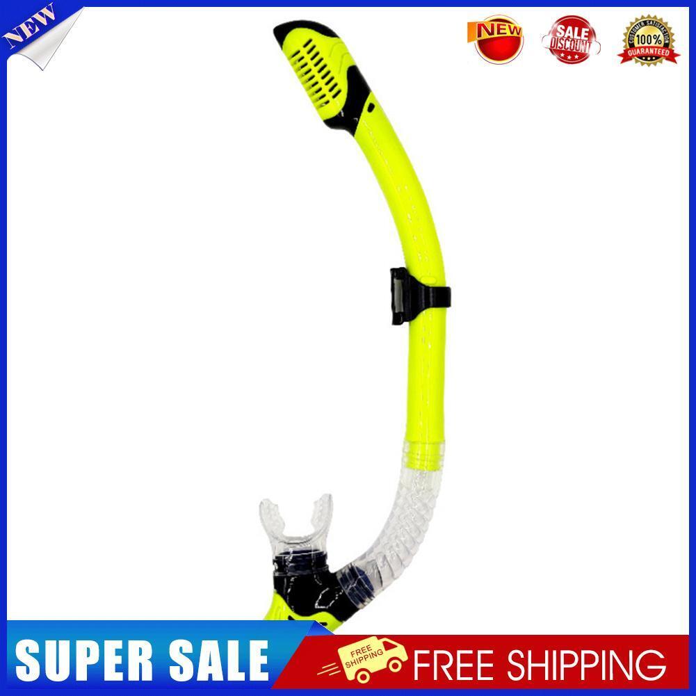 Diving Snorkel Full Dry Underwater Breathing Tube Snorkeling Gear (Yellow)