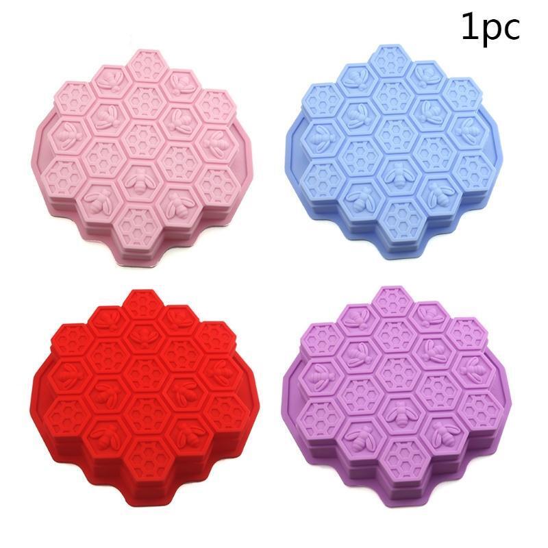 DIY Honeycomb Shape Shape Mold Silicone Craft Cake Clay Soap Decorating Family