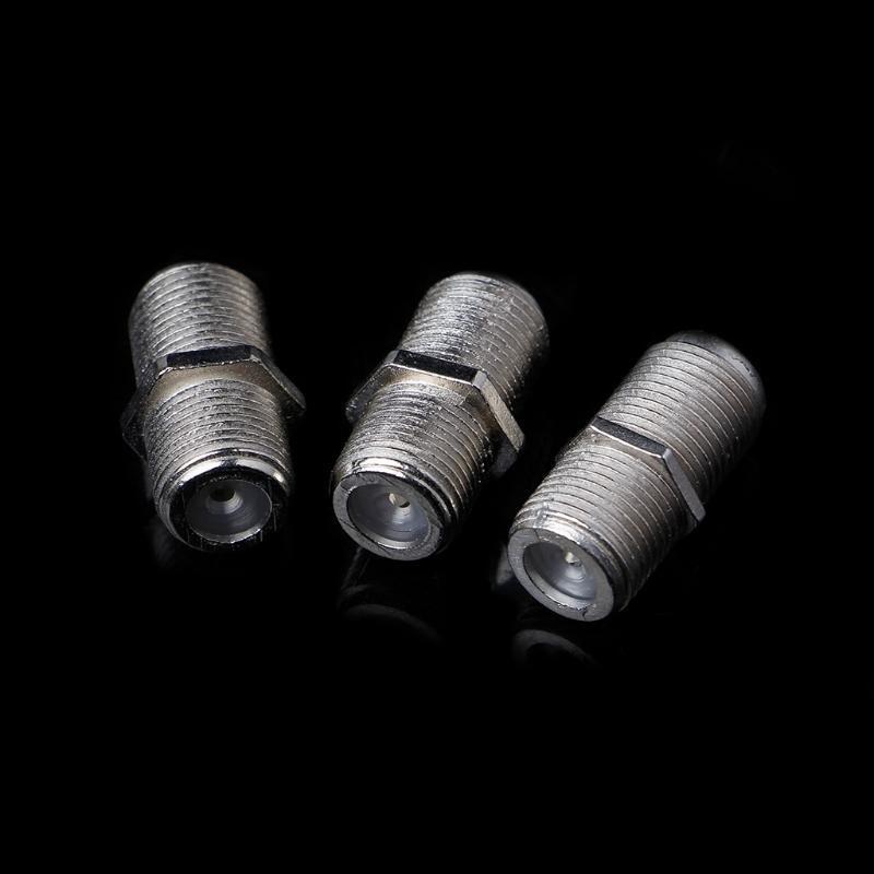 10 Pcs Joiner Barrels Connector F Plug Coupler Adaptor 4 Sky Plus HD TV Coax