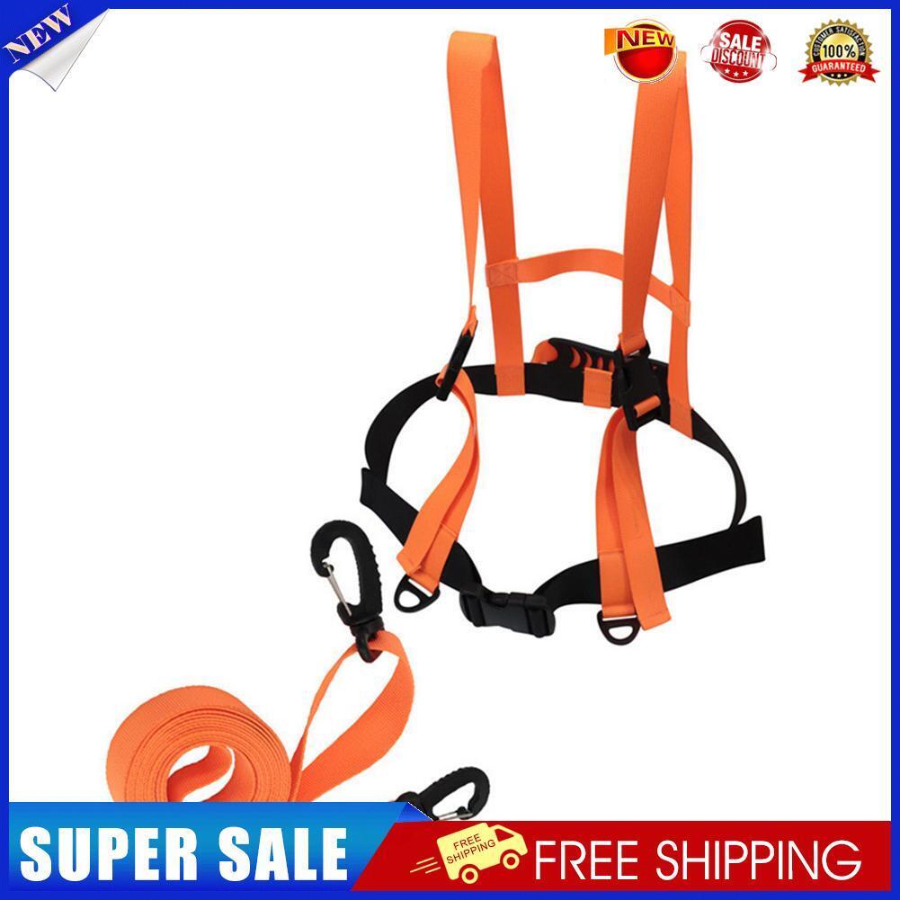 Kids Ski Training Belt Safety Traction Rope Skiing Anti-Fall Strap (Orange)