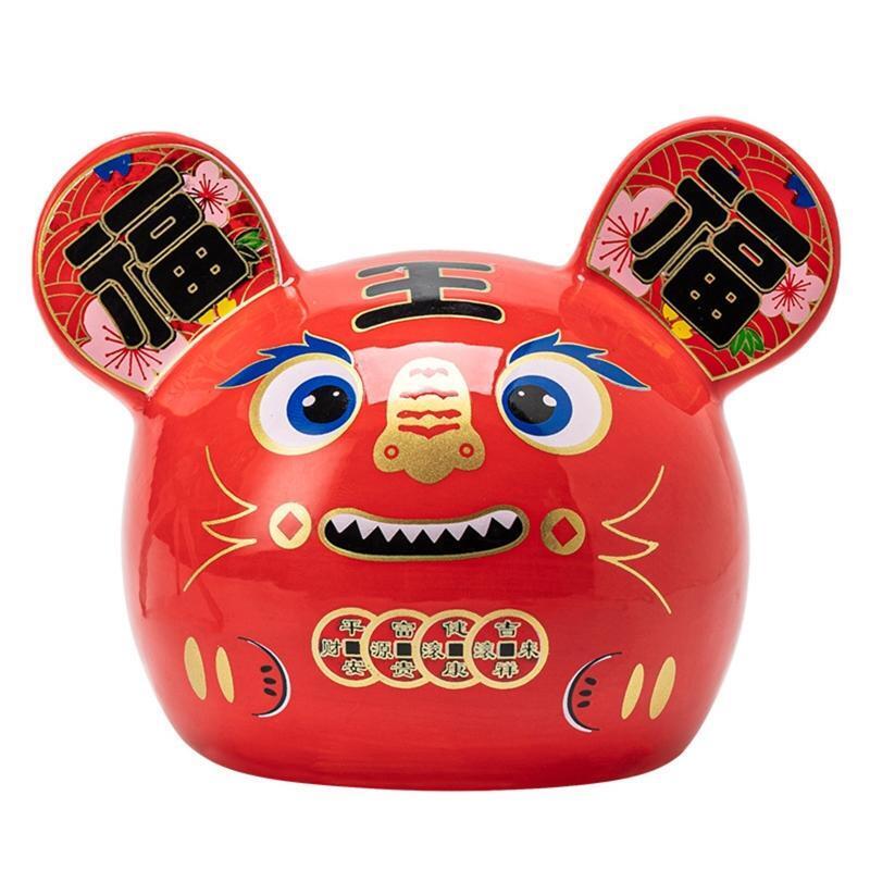 Cartoon Tiger Piggy Bank Coin Storage Box Money Saving Jar Kids Birthday Gift