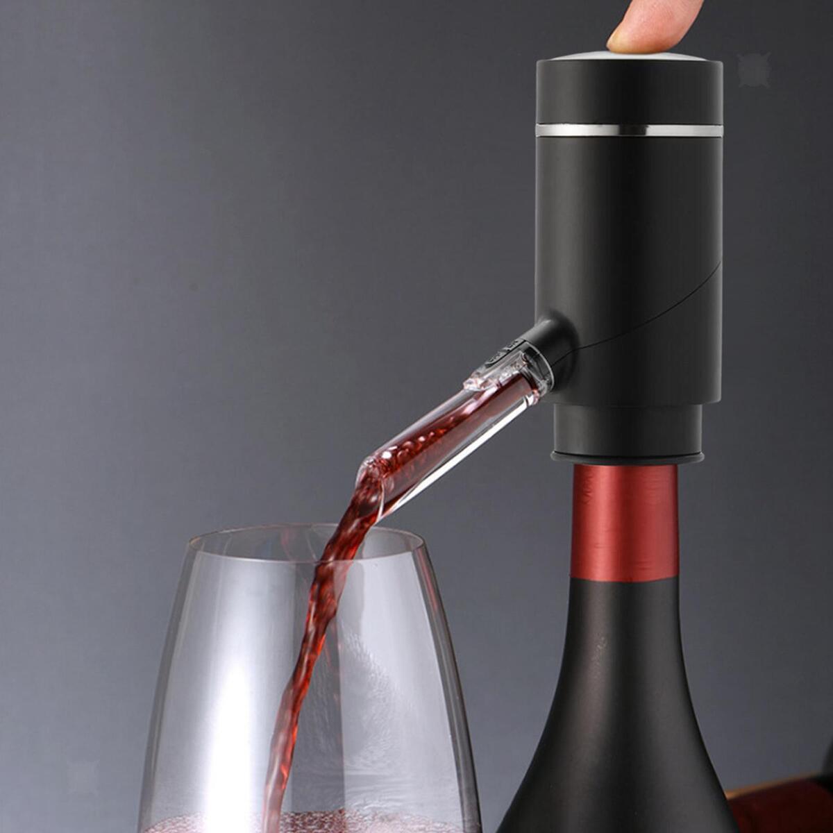 Portable Electric Wine Aerator Wine Dispenser Rechargeable for Home Travel