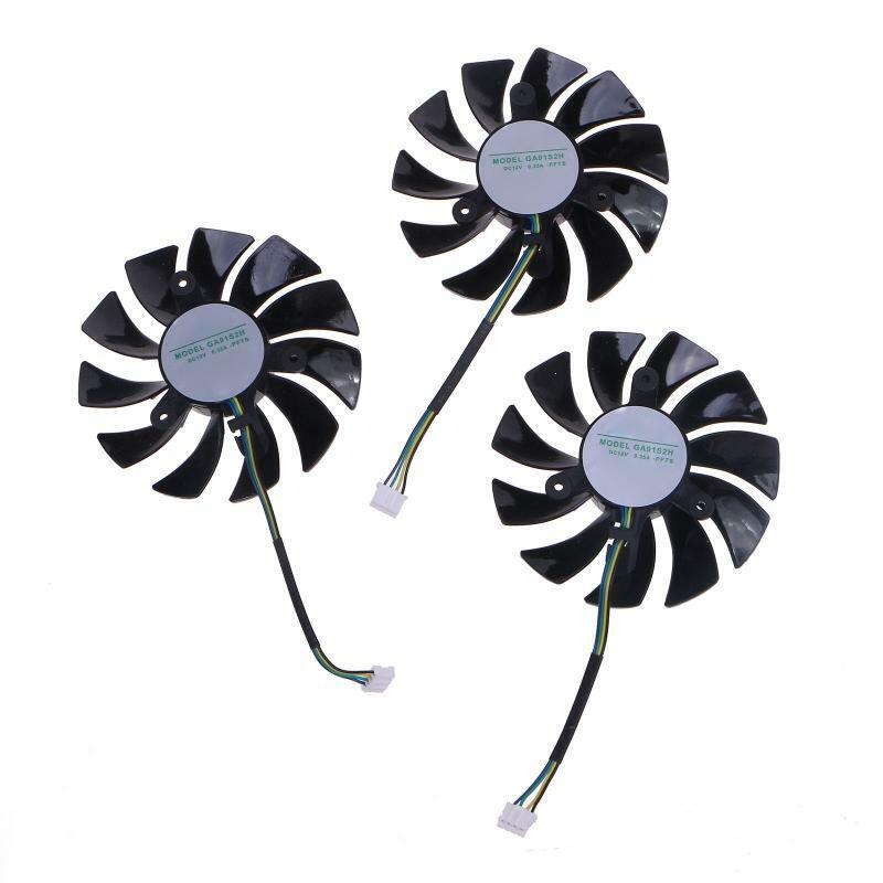 3PCS 87MM Graphics Card Cooling Fan GA91S2H 4Pin 12V Cooler for ZOTAC RTX3090