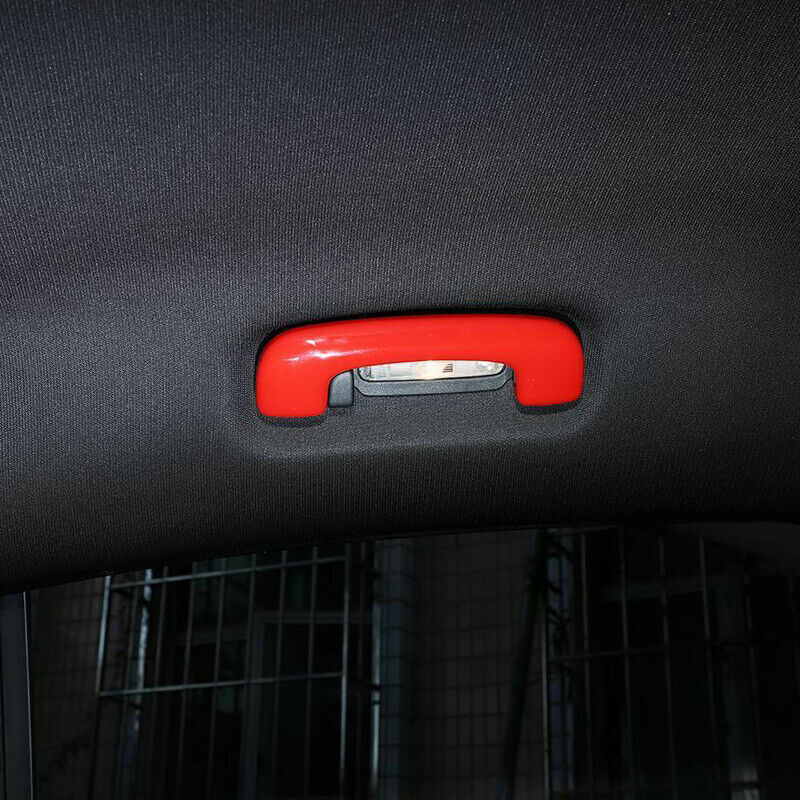 4pcs Red Roof Grab Handle Cover Trim Decor Fit for Dodge Charger Accessories