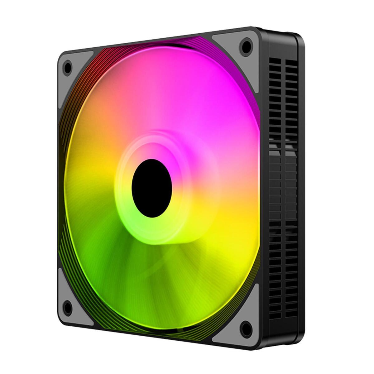 3Pcs 120mm Case Cooling Fan 1200RPM  Silent Liquid Radiator Colorful