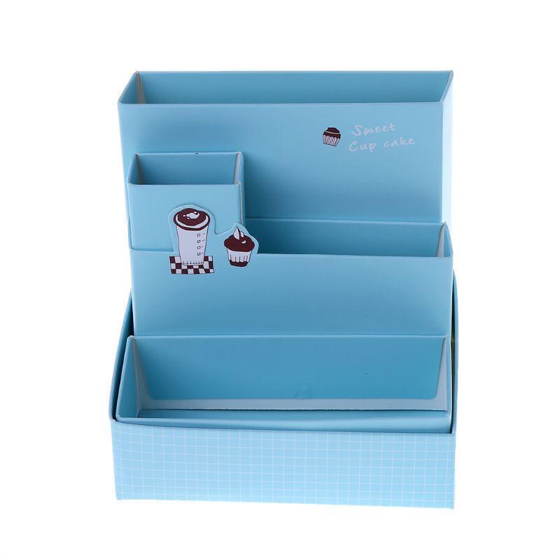 New Paper Board Storage Box  Desk Decor DIY Stationery Makeup Cosmetic Organizer