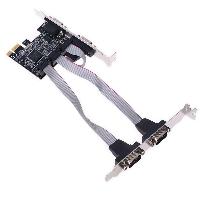 TXB071 PCI Express Add on Card 4 Ports Serial Riser Cards Multi RS232 DB9 PCIe