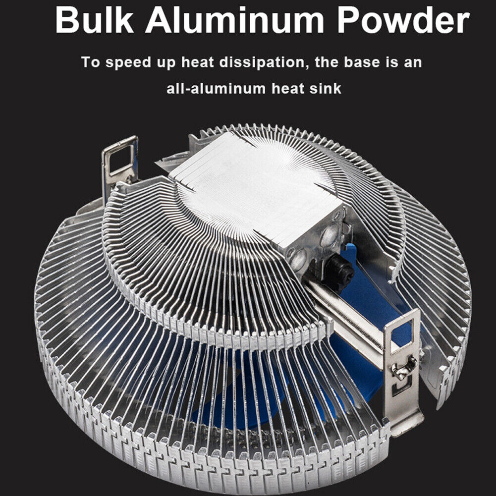 CPU Cooler for LGA 775/1150 1151 3 Pin 1800RPM Fan Cooling Silent Radiator