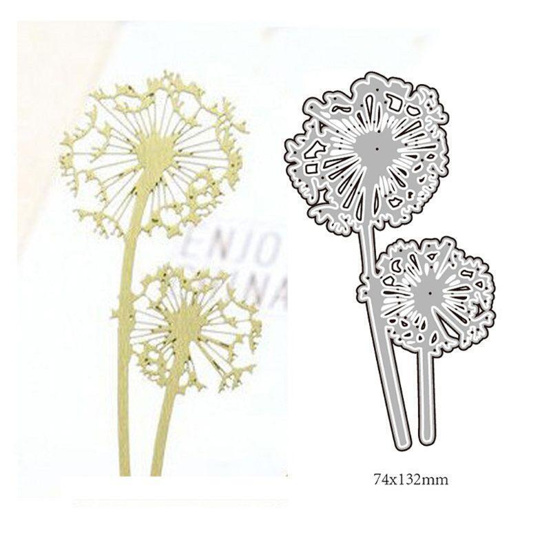 Dandelions Metal Cutting Dies Stencil Scrapbooking DIY Album Stamp Paper Emboss