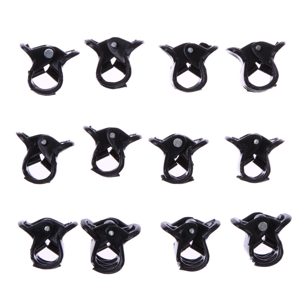 100pcs/Bag Black Hair Clips Clipper Clamp For Women Ladies Plastic 6 Claws