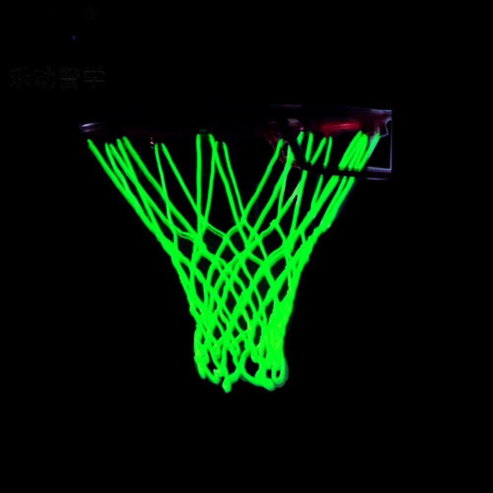Luminous Standard Basketball Net Green Fluorescent Basketball Hoop Nets