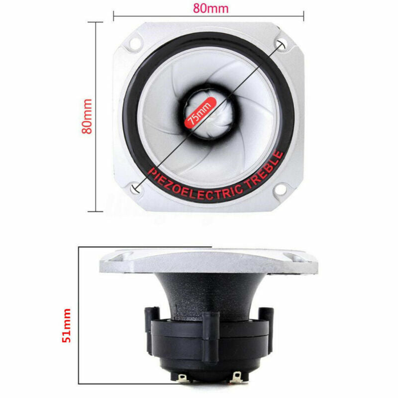 Piezo horn Speaker Tweeter 30KHZ Piezoelectric Head Driver Loudspeaker Treble