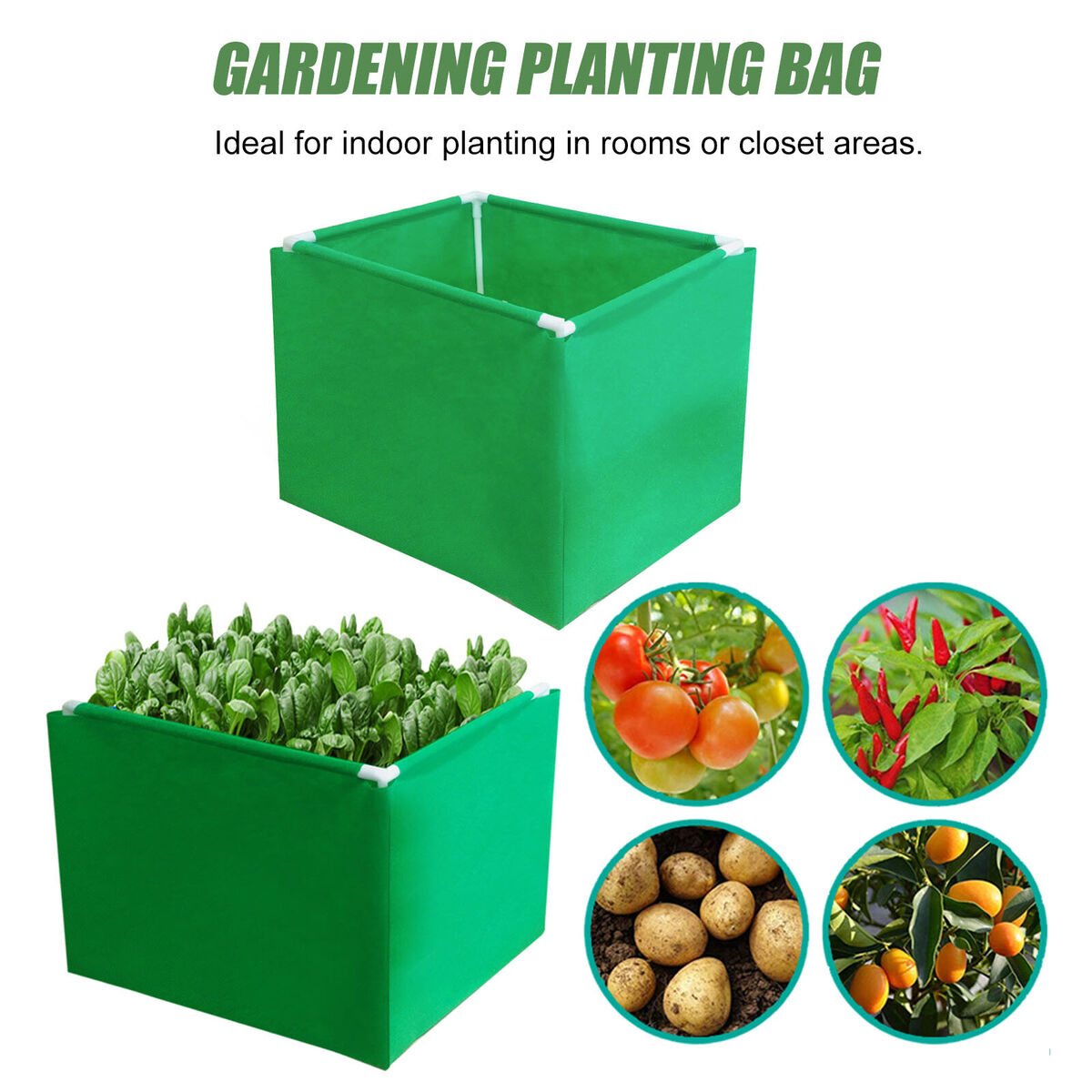 Grow Bags - Lawn Gardening Growing Planting Pots Container for Vegetable