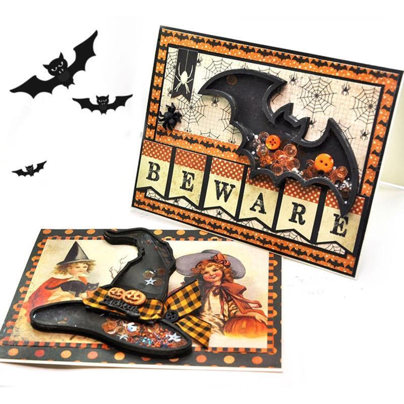 Halloween Flying Bat Metal Cutting Dies Photo Album Decoration Accessories DIY