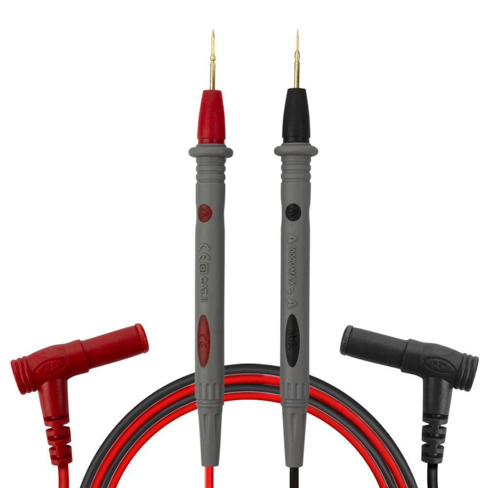 2pcs Universal Digital Multimeter Pens Lead Probe Wire 1000V 20A Ammeter