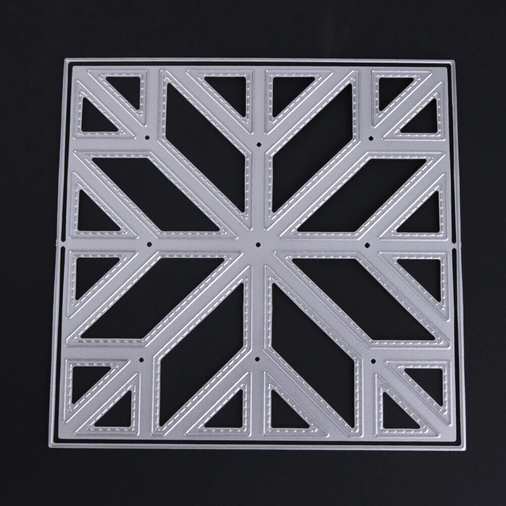 Square Rhombus Cutting Dies Stencils Scrapbook Embossing DIY Craft Album -1