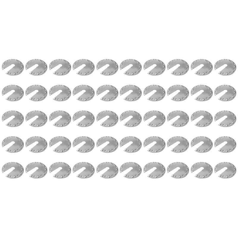 50Pcs 1.7''x1.7'' Solar Panel PV Grounding Clip/Washer/Spacer Stainless Steel