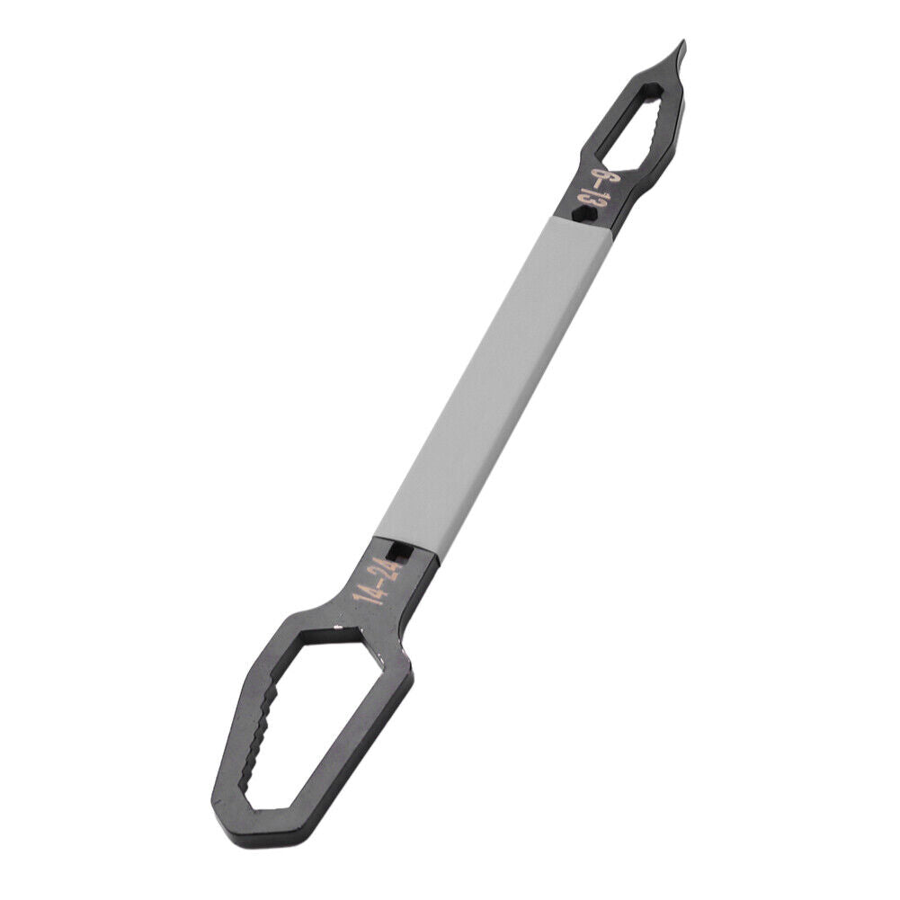 6-24mm Double-Head Wrench Multifunctional Self-Tightening Spanner (Black)