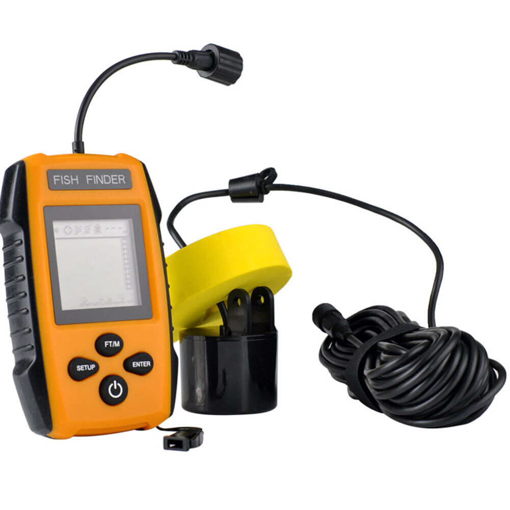 Portable 100m Wired Sonar Sensor LCD Fish Finder Underwater Fishfinder