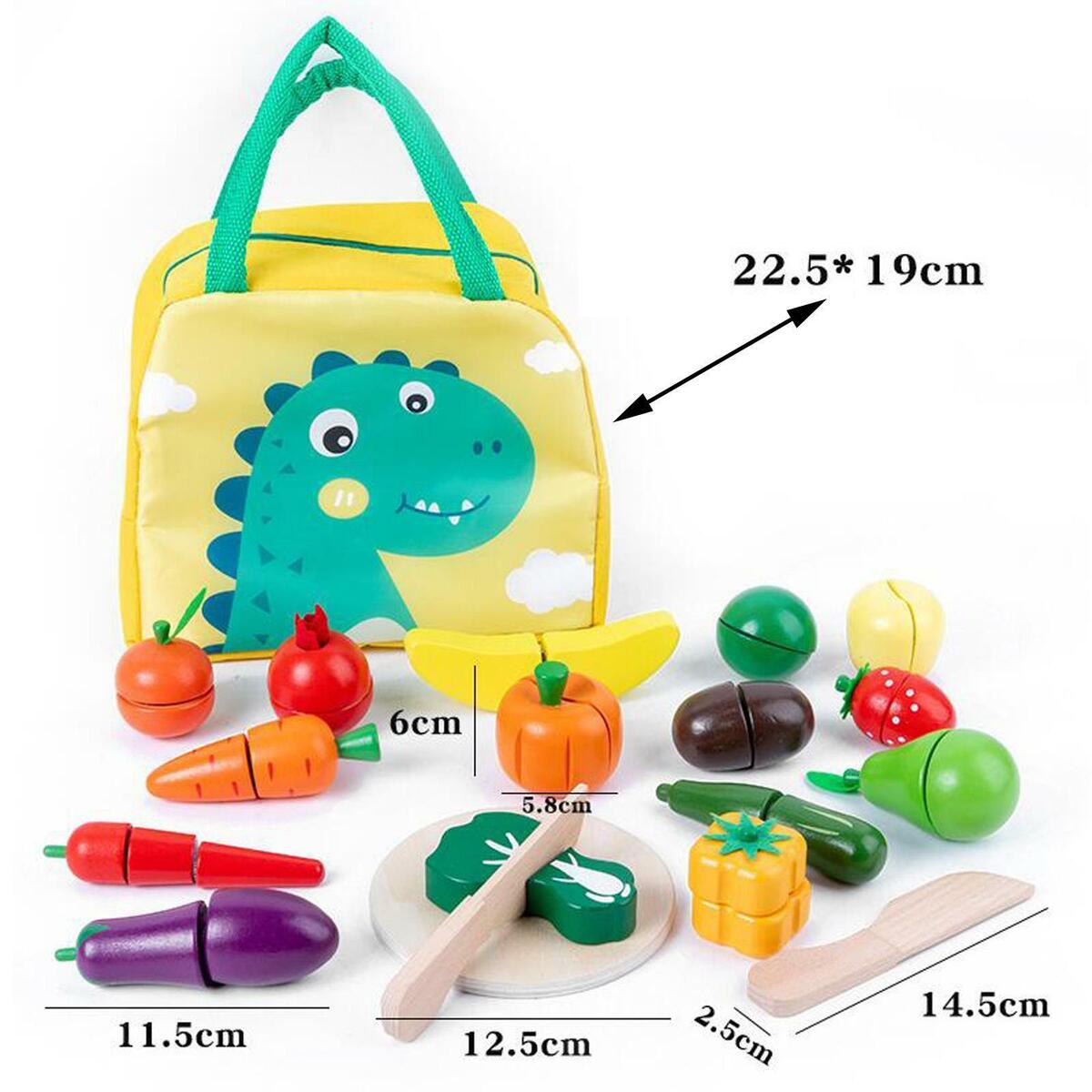 Fruit Vegetable Food Cutting Set Learning Interactive Food Playset