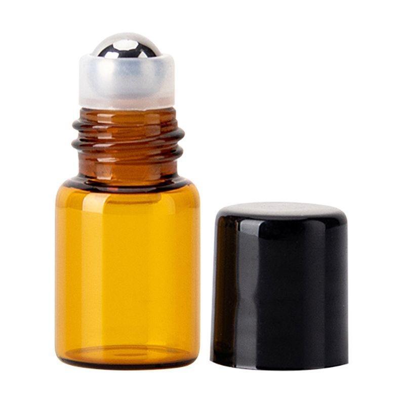 Mini Empty Glass Rolling Ball Bottle Essential Oil Perfume Liquid Container Tool