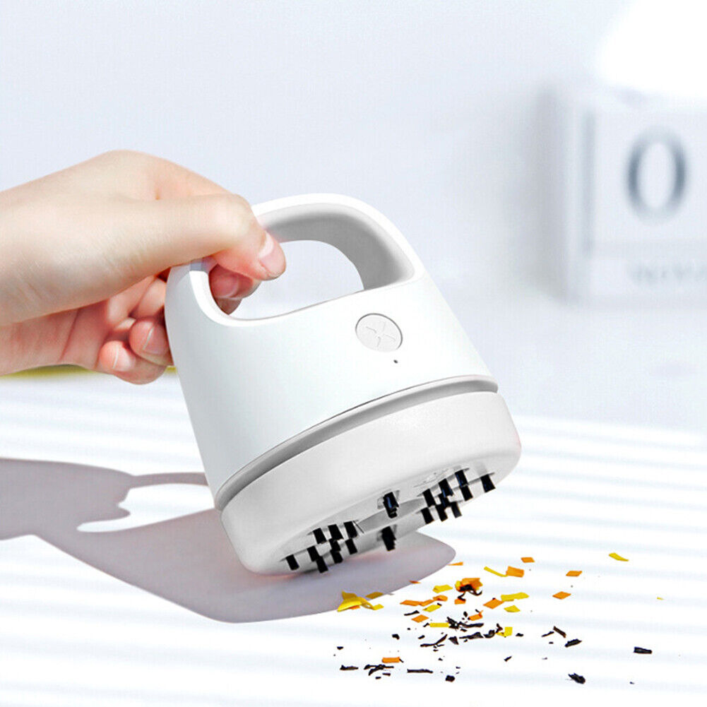 Desktop Vacuum Cleaner Hair Dust Collector for Computer Keyboard (Grey)