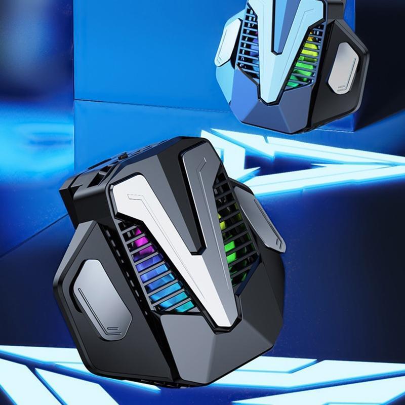 Phone Cooler System 2 Gears Adjustable Semiconductor Quick Cooling Fan 5000 RPM