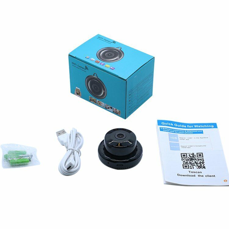 Mini Wifi IP Camera HD 1080P Night Vision V380 + 32GB Memory Card Security Guard