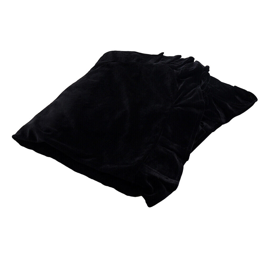 Pleuche Upright Piano Cover Full Piano Dust-proof Covers Cloth (Black)