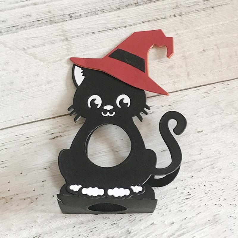 Cat Chocolate Egg Holder Metal Cutting Dies Photo Album Decoration Accessories