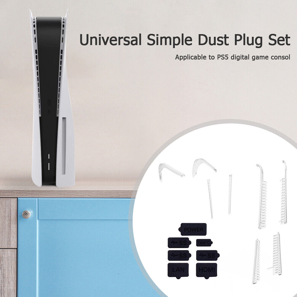 Silicone Dust Plug for PS5 Gaming Console Dust Proof Cover Stopper Kits