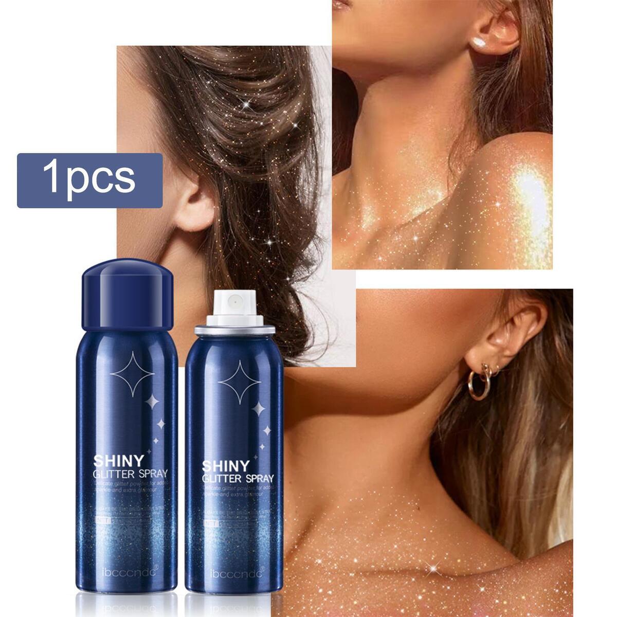Hair and Body Glitter Spray Long Lasting Face Highlighter for Home Party
