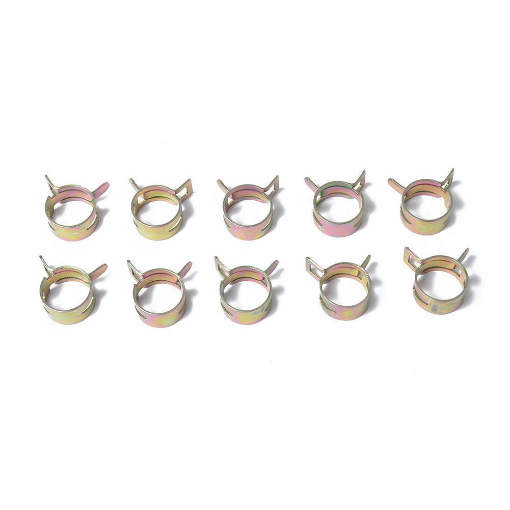 80pcs 6-15mm Spring Clips Fuel Line Hose Water Pipe Air Tube Fastener Clamp