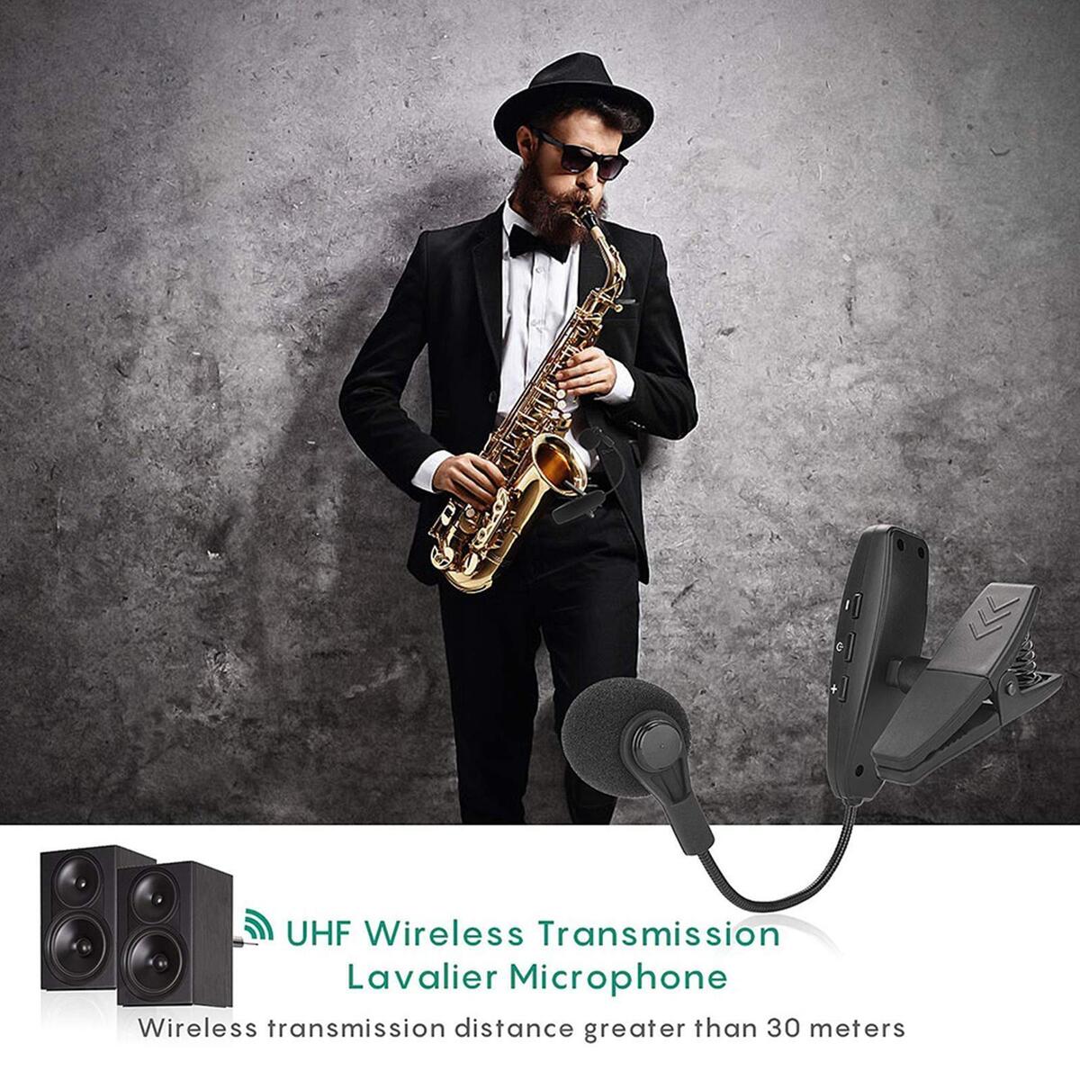 Wind Instrument UHF   Microphone  Saxophone Trumpet Horn