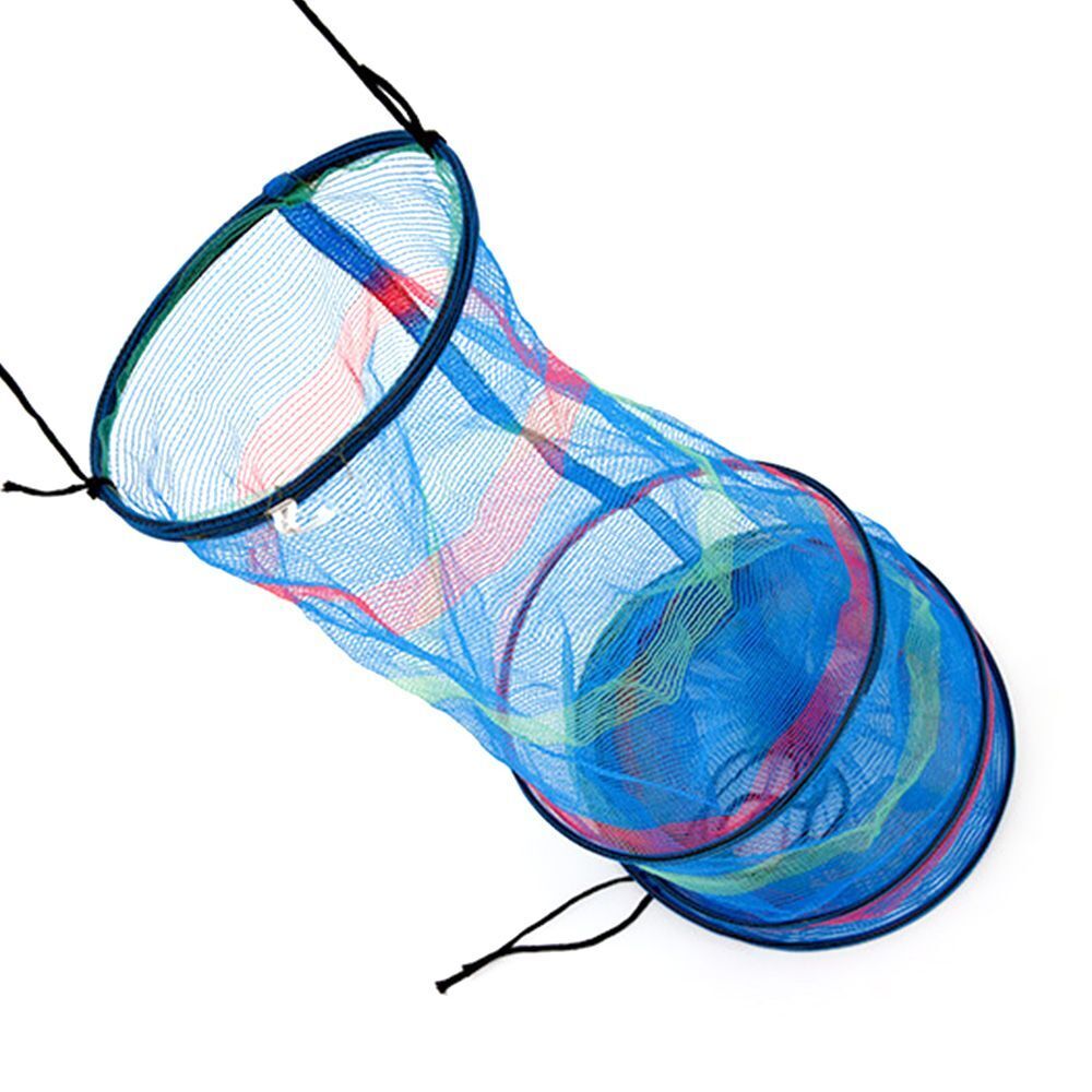 Fishing Basket Crab Lobster Cages Storage Creel Net Three Tiered Collapsible