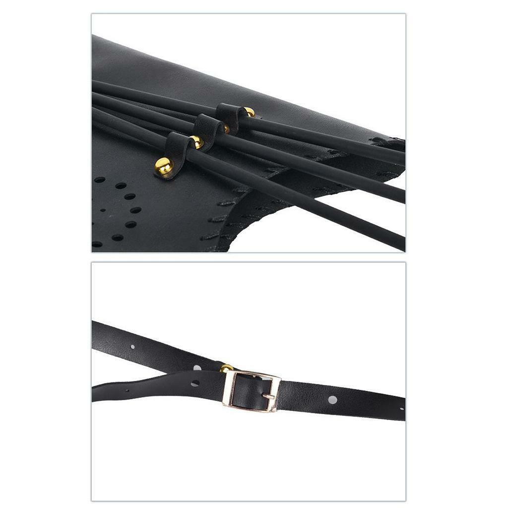 Traditional Handmade Leather  Recurve Bow  Back Quiver Case for