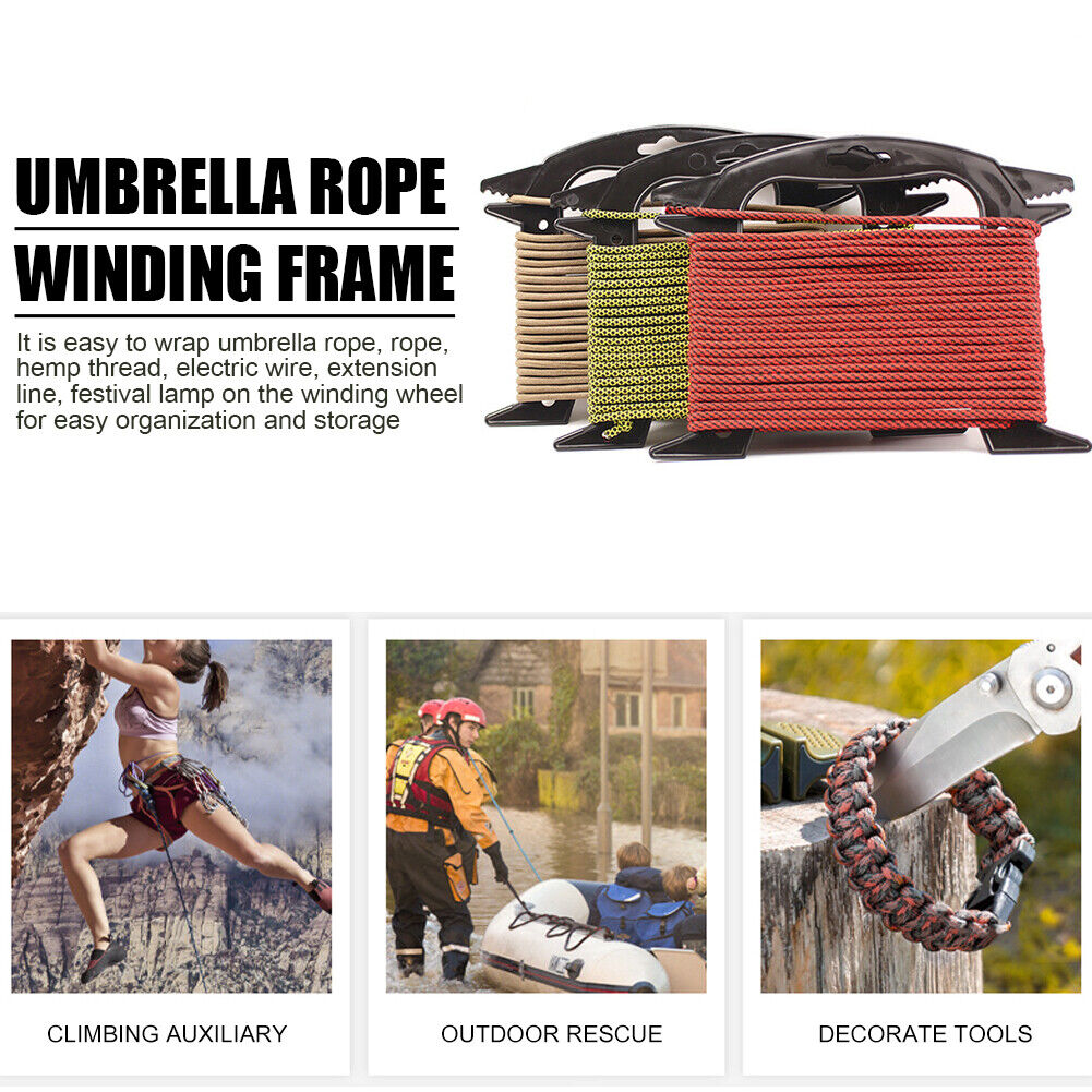 Fishing Line Cable Outdoor Paracord Winder Parachute Lanyard Spool Holder