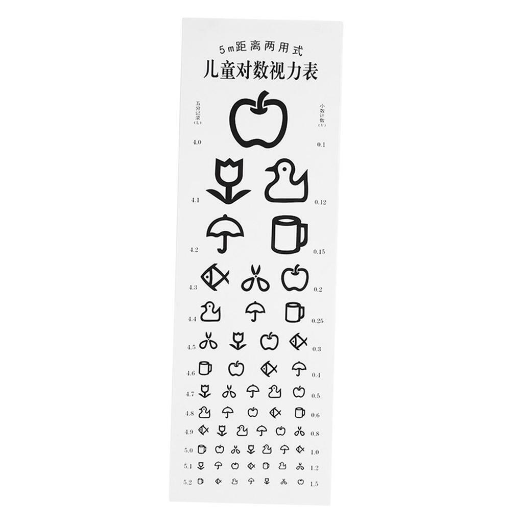 Kindergarten Eye Test Chart Non-reflective Visual Testing Chart  School